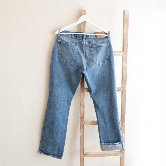 LUCKY BRAND LOLITA JEANS SZ 10/30 MEDIUM BLUE DENIM WASH MID RISE BOOTCUT - Picture 4 of 10